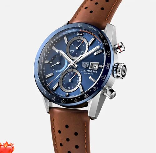 Carrera Chronograph Equipped Bezel Reflects Watch