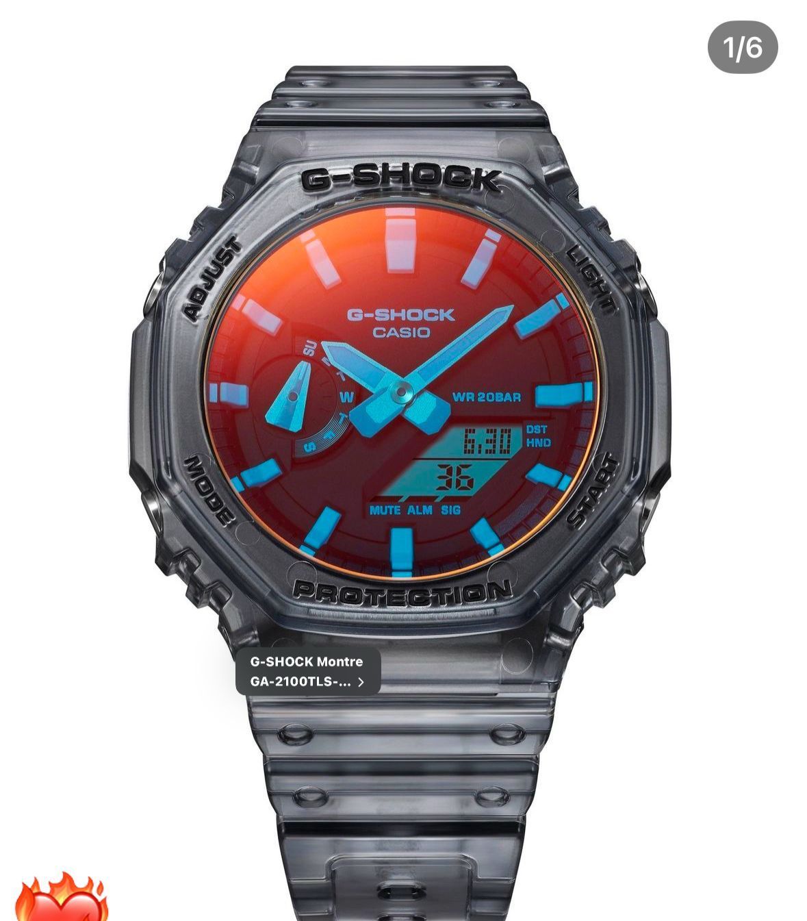 GA-2100TLS – Transparent Belt | Premium Japan Quality